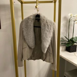 Ralph Lauren suede and fur jacket